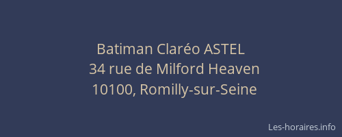 Batiman Claréo ASTEL