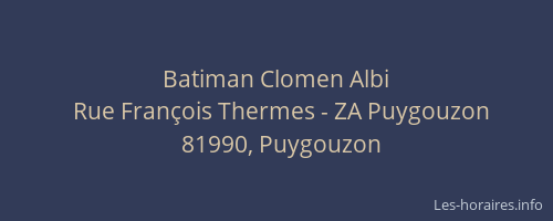 Batiman Clomen Albi