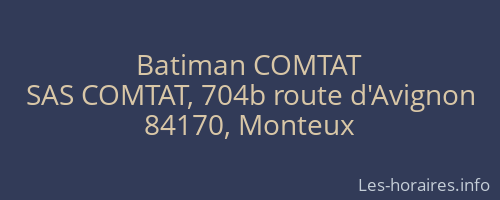 Batiman COMTAT