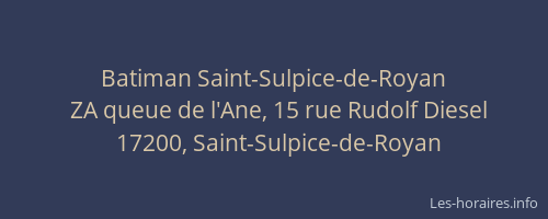 Batiman Saint-Sulpice-de-Royan