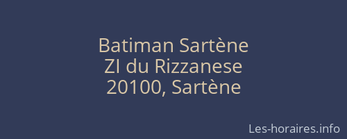 Batiman Sart&egrave;ne