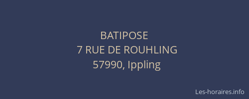 BATIPOSE