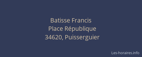 Batisse Francis