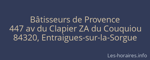 Bâtisseurs de Provence