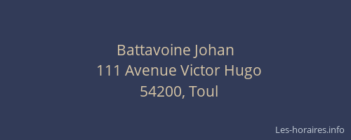 Battavoine Johan