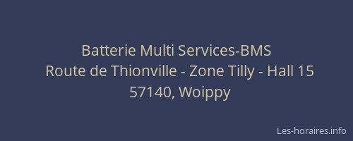 Batterie Multi Services-BMS