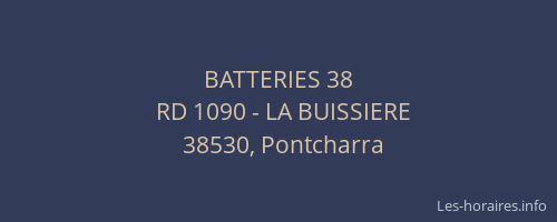 BATTERIES 38