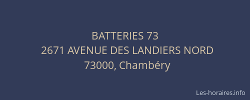 BATTERIES 73