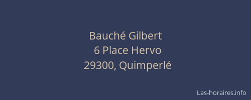Bauché Gilbert