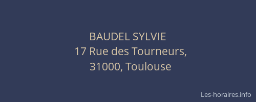 BAUDEL SYLVIE