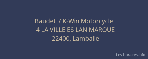 Baudet  / K-Win Motorcycle