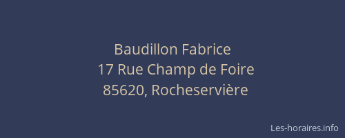 Baudillon Fabrice