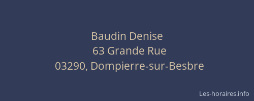 Baudin Denise