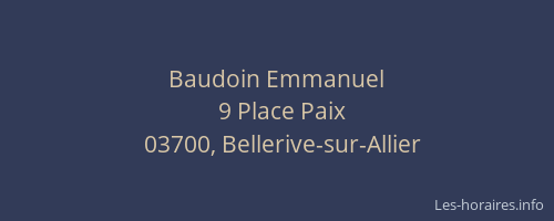 Baudoin Emmanuel
