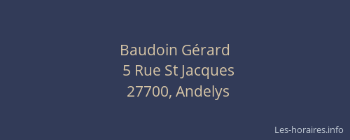 Baudoin G&eacute;rard