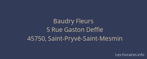 Baudry Fleurs