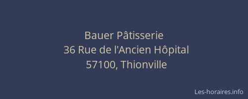 Bauer P&acirc;tisserie