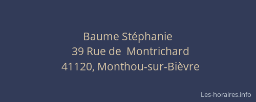 Baume Stéphanie
