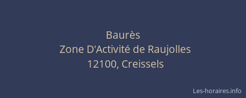 Baur&egrave;s