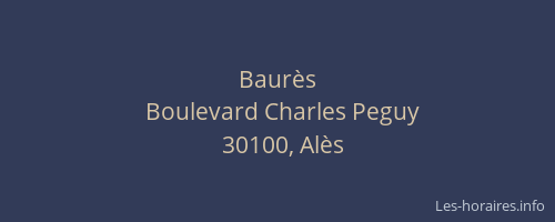 Baur&egrave;s