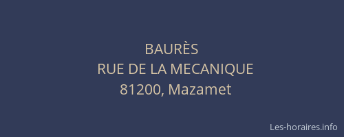 BAUR&Egrave;S