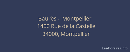 Baurès -  Montpellier