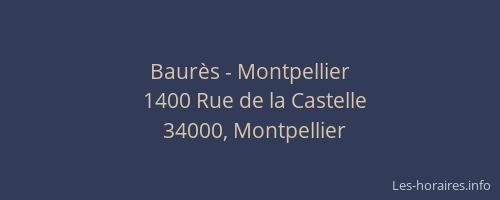 Baurès - Montpellier