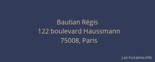 Bautian Régis