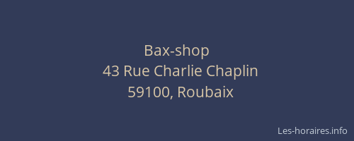 Bax-shop