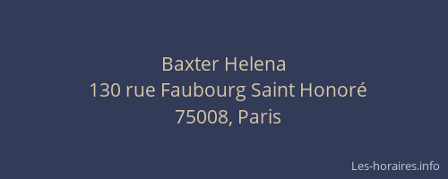 Baxter Helena