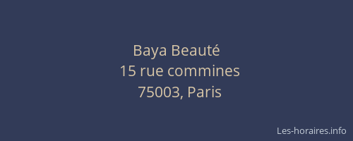 Baya Beauté