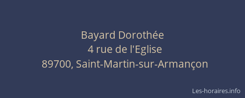 Bayard Dorothée