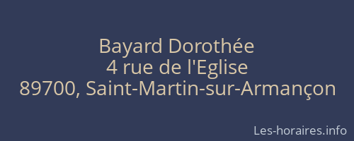 Bayard Doroth&eacute;e