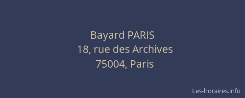 Bayard PARIS