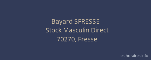 Bayard SFRESSE