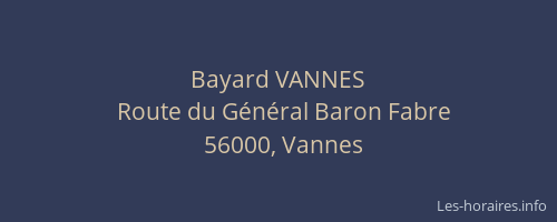 Bayard VANNES