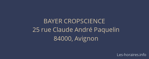 BAYER CROPSCIENCE