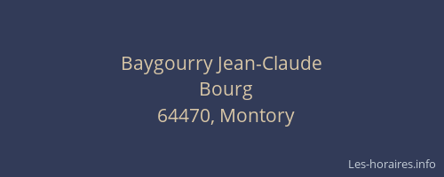 Baygourry Jean-Claude