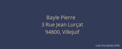 Bayle Pierre