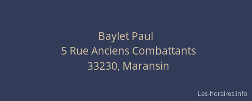 Baylet Paul