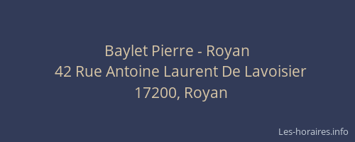 Baylet Pierre - Royan