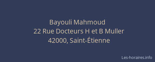 Bayouli Mahmoud