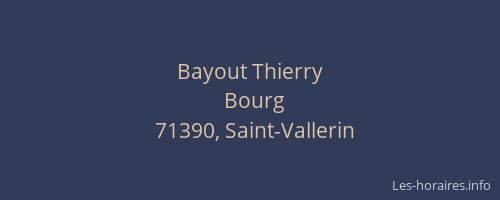 Bayout Thierry