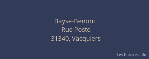 Bayse-Benoni