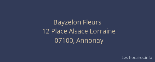 Bayzelon Fleurs