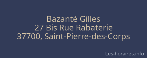 Bazanté Gilles