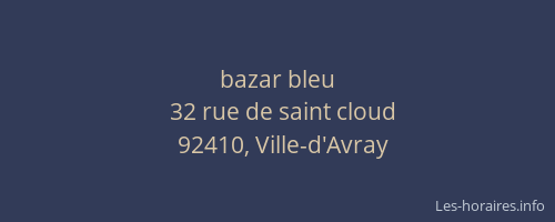 bazar bleu