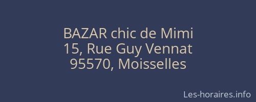 BAZAR chic de Mimi