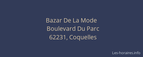 Bazar De La Mode