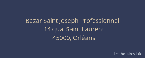 Bazar Saint Joseph Professionnel
